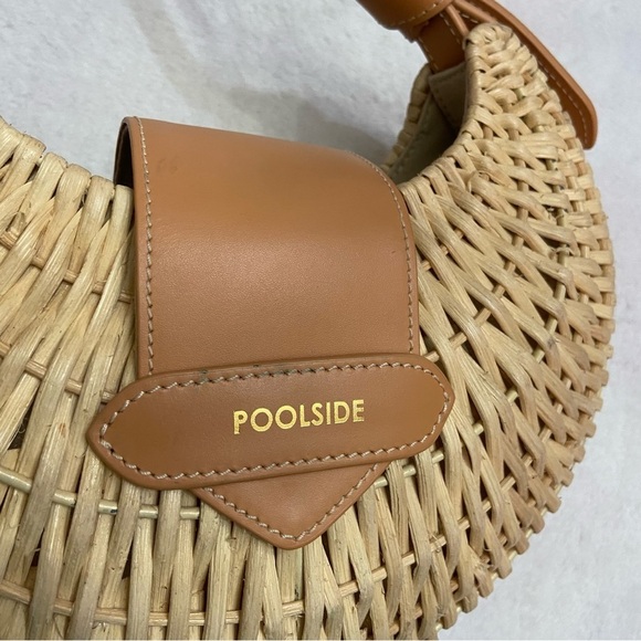 ANTHROPOLOGIE Poolside Croissant Satchel In Brown - Picture 8 of 16